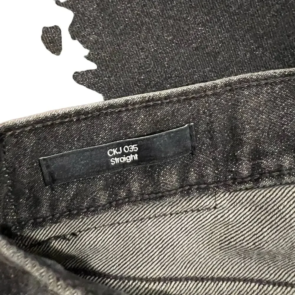 Calvin Klein Men’s Straight Fit Boston Jeans‎ in Black Size 36x30 see note
